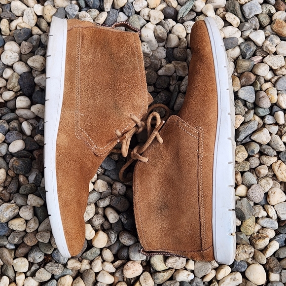 Ugg Freamon Chukka Ankle Hightop Boot Shoe Oxford Suede Nubuck Camel Brown 10 - Picture 4 of 14